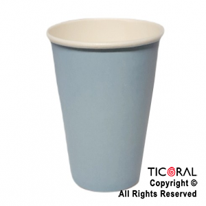 VASO POLIPAPEL 240CC PASTEL CELESTE X 8